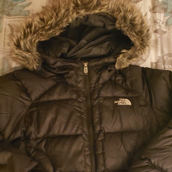 womens north face puffer jacket with fur hood